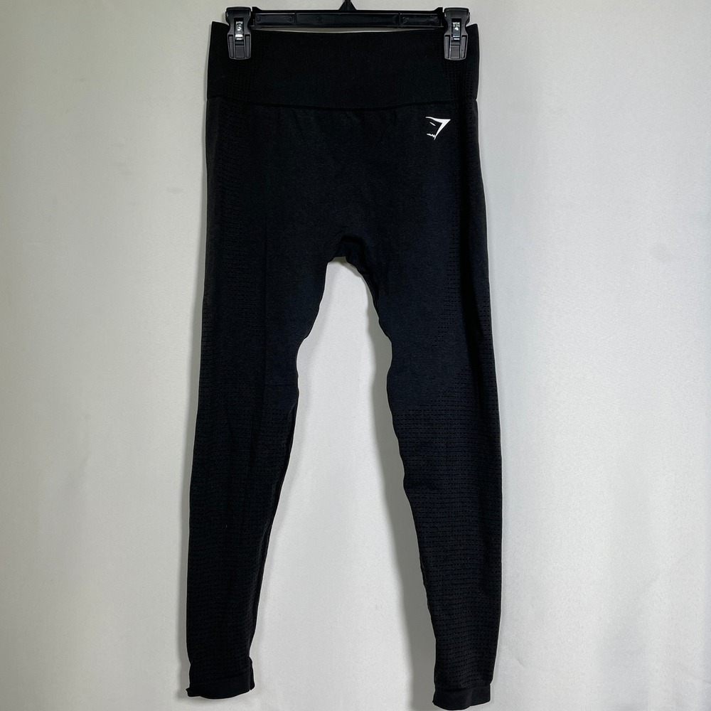 Gymshark Vital Seamless Black Marl High Waisted Leggings Women's SMALL